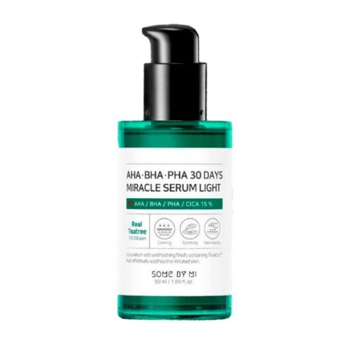 Облегчённая кислотная сыворотка Some By Mi AHA BHA PHA 30 Days Miracle Serum Light 50 мл Облегчённая кислотная сыворотка Some By Mi AHA BHA PHA 30 Days Miracle Serum Light 50 мл